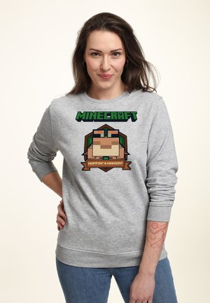 MINECRAFT FROG BADGE - Sweatshirt - heather grey