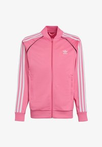 adidas Originals SUPERSTAR - Tröja med dragkedja - pink fusion/ljusrosa ...