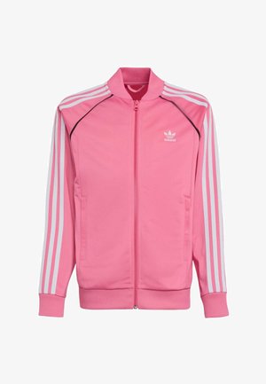 SUPERSTAR - Majica s kapuljačom i patentnim zatvaračem - pink fusion