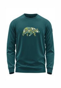 Langarmshirt - emerald grün