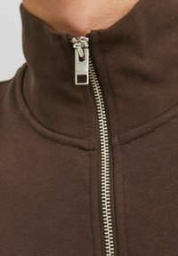 Jack & Jones JORVESTERBRO QUARTER ZIP - Felpa - chocolate brown