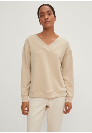 SOFTER MIT TAPE - Sweatshirt - beige