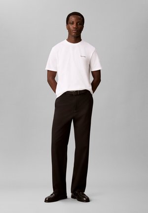 Calvin Klein, MICRO LOGO CREWNECK TEE 2 PACK - T-Shirt basic - black/bright white