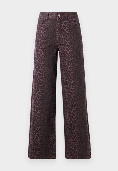 VICHIA LEO PRINT JEANS - Wide Leg - fig