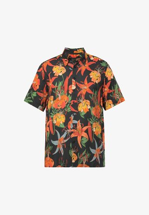 JP1880, SHIRT, SHORT SLEEVE, ALL-OVER PRINT, CONCEALED BUTTON-DOWN COLLAR - Hemd - anthracite