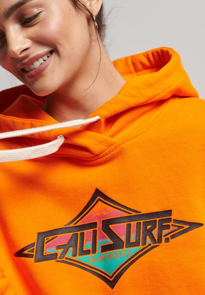 Damen Sweatshirts | Superdry VINTAGE CALI Kapuzenpullover jaffa/orange - LK79637 Damen Sweatshirts | Superdry VINTAGE CALI Kapuzenpullover jaffa/orange - LK79637