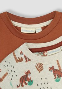 JoJo Maman Bébé 2-PACK REGULAR FIT - Základné tričko - natural tigers