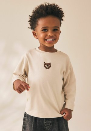 Next, REGULAR FIT - LONG SLEEVE SMALL GRAPHIC PRINTED T-SHIRT . - Long sleeved top - neutral bear