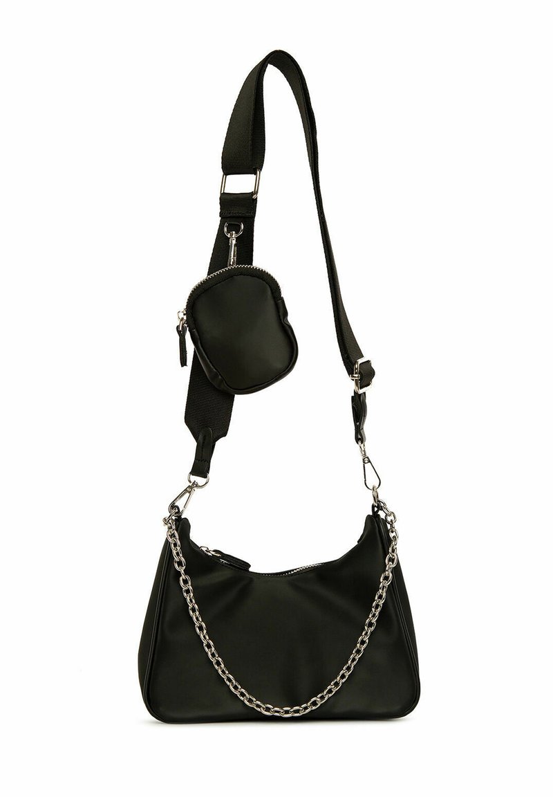 Bagmori MINI SHOULDER BAG WITH PURSE ACCESSORY - Borsa a mano - schwarz