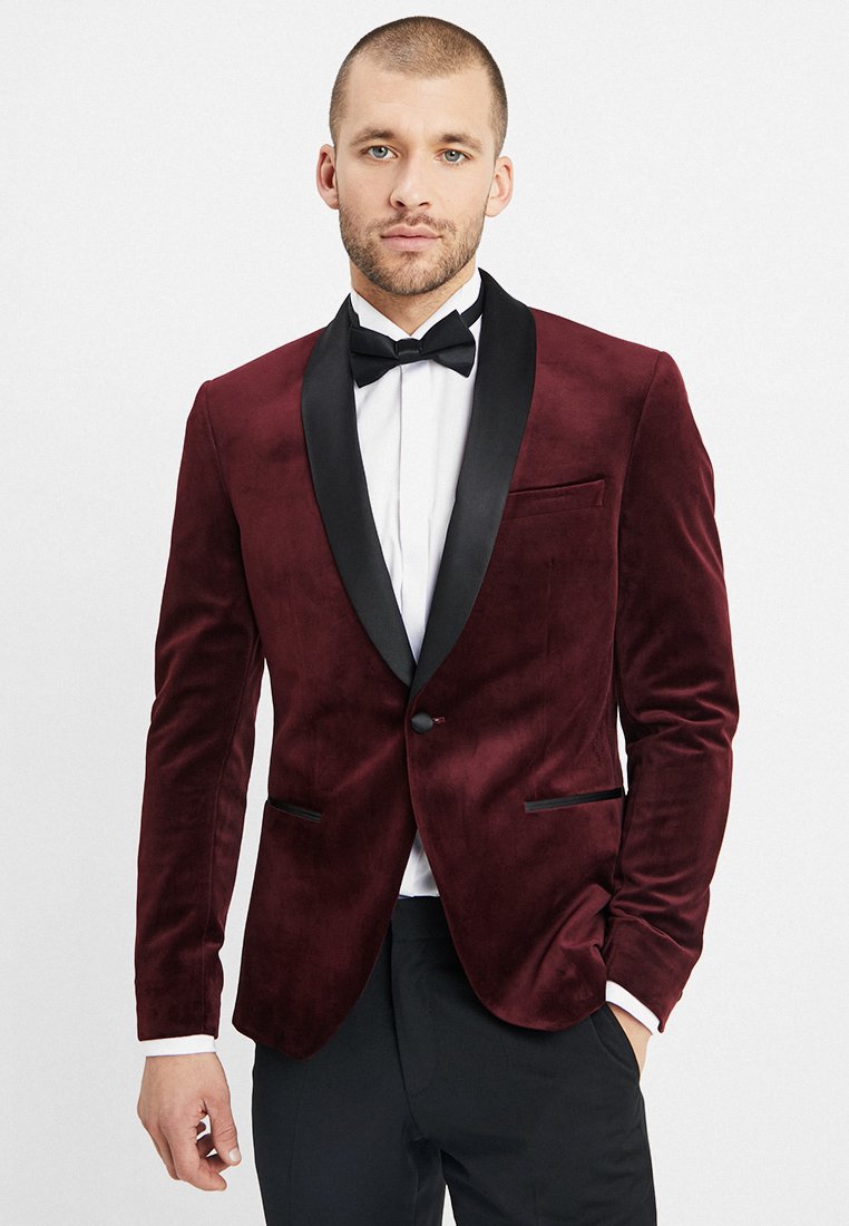 Isaac Dewhirst FASHION PLAIN JACKET SLIM FIT Dressjakke Isaac Dewhirst FASHION PLAIN JACKET SLIM FIT - Dressjakke - bordeaux