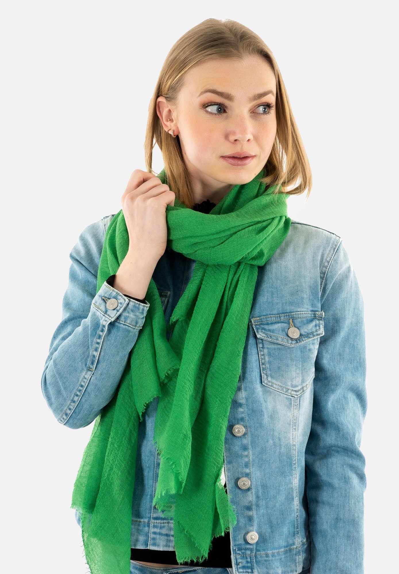 Bufandas Y Estolas Gasa Primavera Verde Para Mujeres - EBay