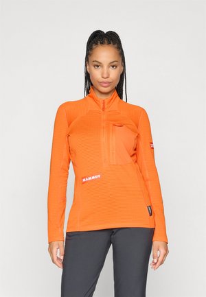 EIGER NORDWAND ADVANCED HALF ZIP PULL WOMEN - Flísová bunda - orange