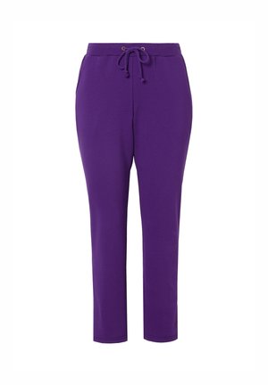 Ulla Popken KUSCHELWEICHE INNENSEITE ELASTIKBUND - Verryttelyhousut - deep violet