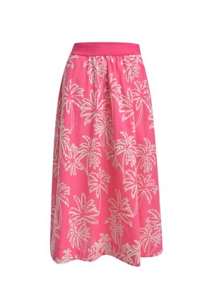 MILANO ITALY, MILANO ITALY MIDIROCK MIT ELASTIKBUND UND STICKEREIEN - A-line skirt - pink