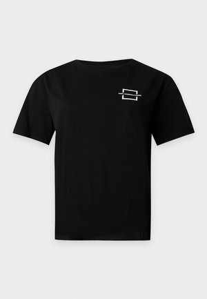 Karl Lagerfeld Jeans, SQUARE LOGO TEE - Обикновена тениска - black