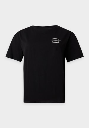 Karl Lagerfeld Jeans, SQUARE LOGO TEE - Обикновена тениска - black