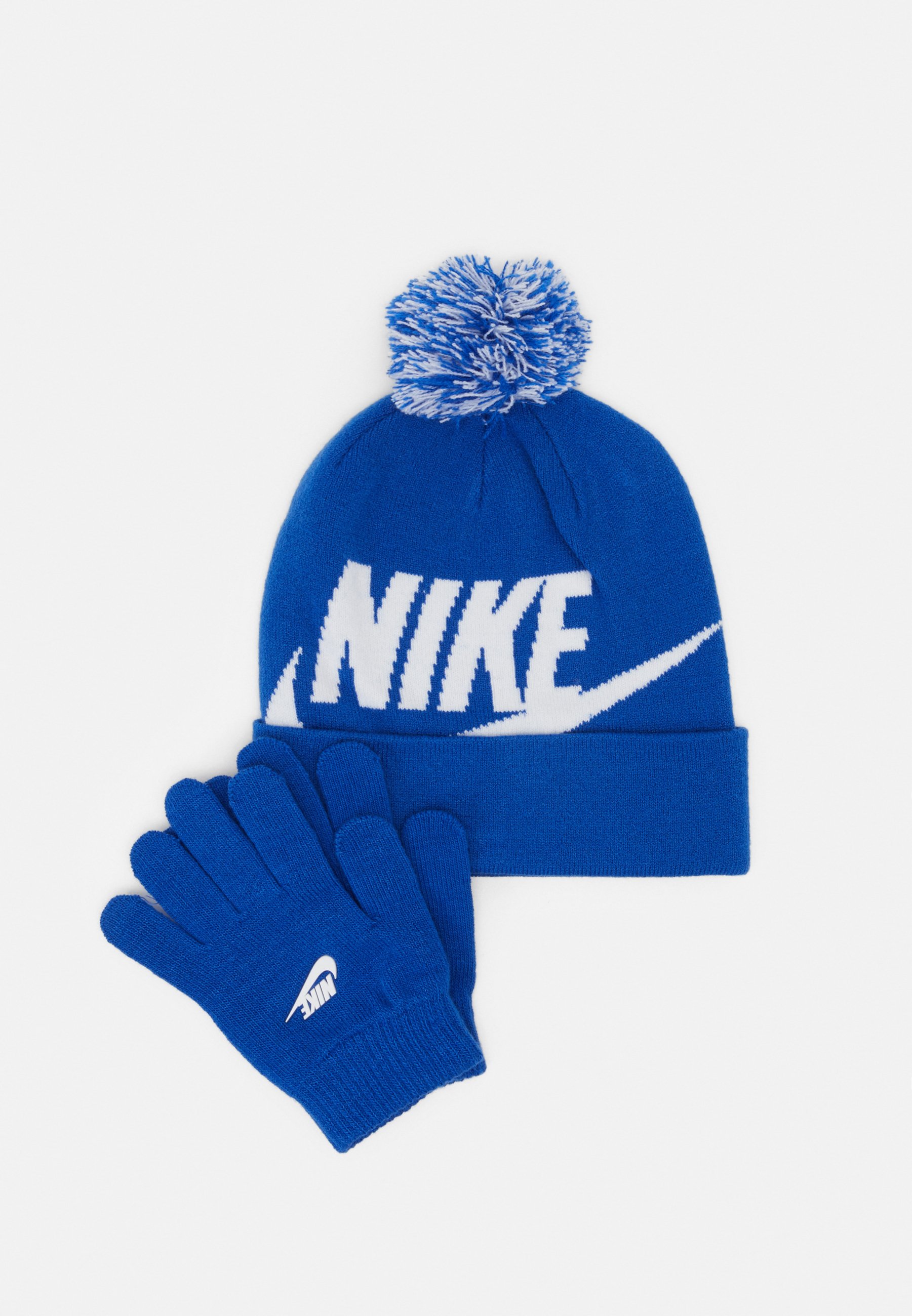 royal blue beanie with pom