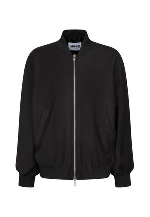 Studio Seidensticker OVERSIZED - ATLASBINDUNG UNISEX - Bomberjacks - black