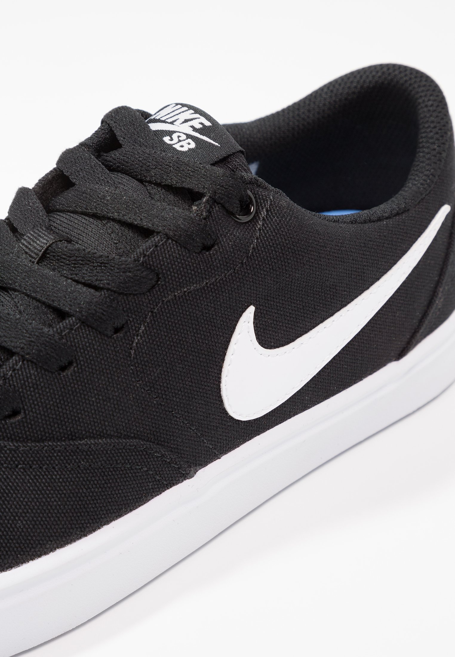 Nike SB CHECK SOLAR - Sneakers basse - black/white/pure platinum/nero -  Zalando.it