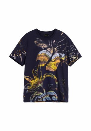 Desigual, ORGANIC PRINT T-SHIRT - Tricou cu imprimeu - blue