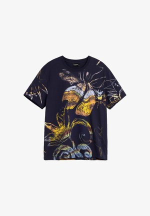 Desigual, ORGANIC PRINT T-SHIRT - Camiseta estampada - blue