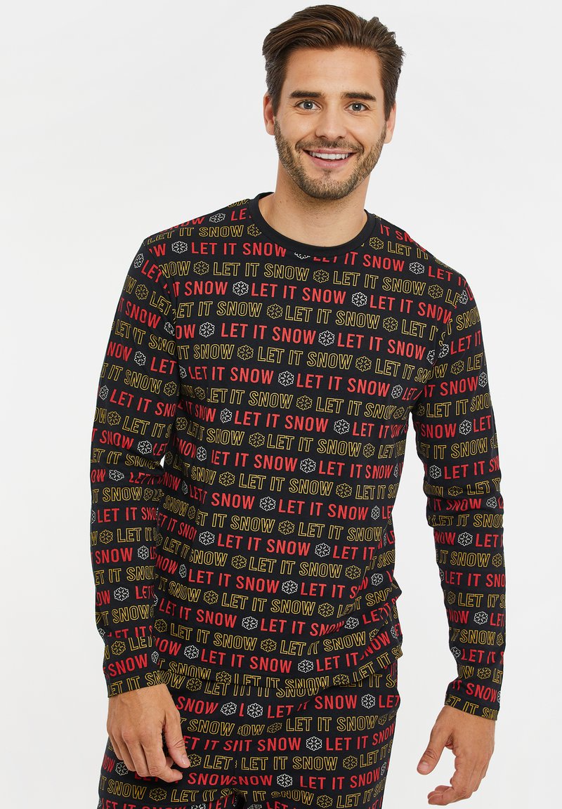 Threadbare XMAS LET IT SNOW Nachtwäsche Set black/schwarz Zalando.de