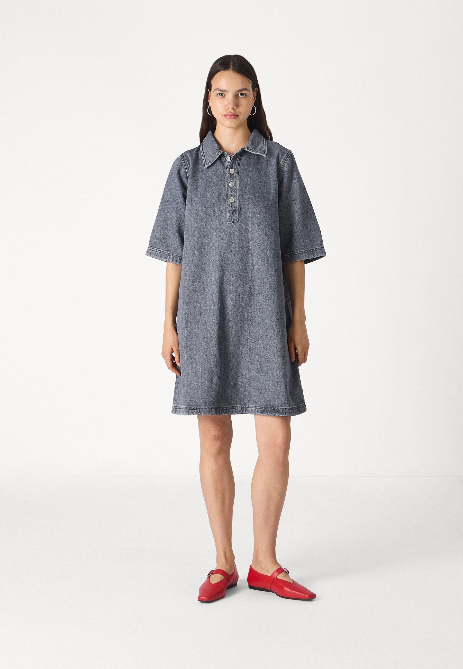 ONLY ONLGRY DRESS - Denim dress - grey denim - Zalando.ie