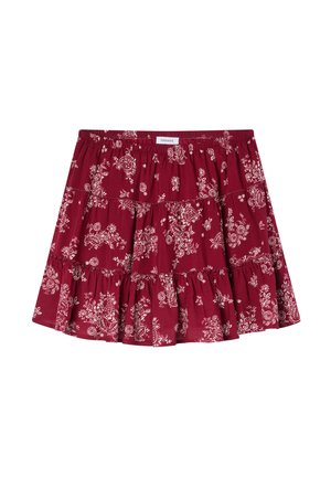 Terranova, MINI BALZE PAISLY - Gonna a campana - var rosso scuro