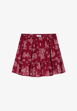 Terranova, MINI BALZE PAISLY - Gonna a campana - var rosso scuro