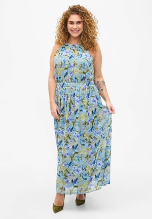 GEBLÜMTES MIT NECKHOLDER - Maxi dress - wrought iron aop