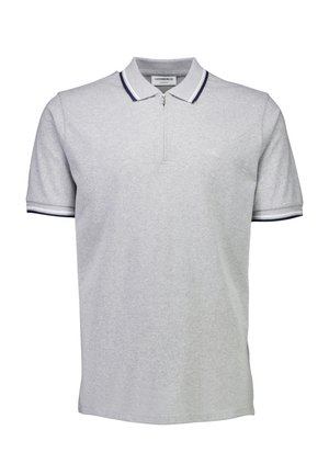 Lindbergh WITH ZIP - Poloshirt - lt grey