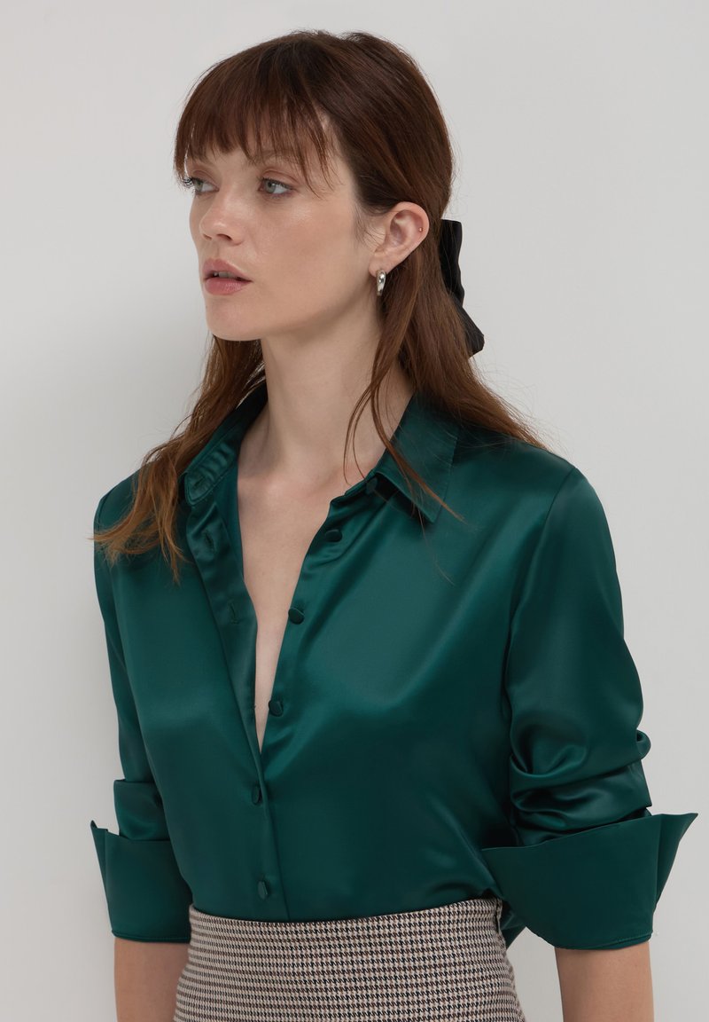 Calliope CROP IN SIMIL - Camicia - vert