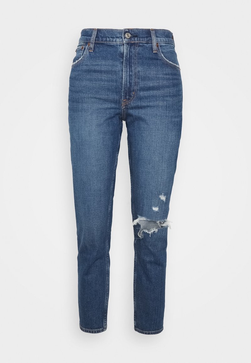 Abercrombie & Fitch Relaxed fit jeans donkerblauw Abercrombie & Fitch Relaxed fit jeans donkerblauw