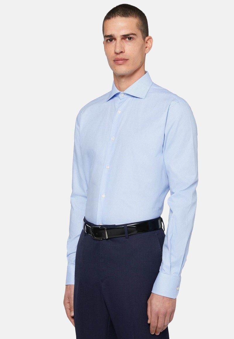 Boggi Milano - CHECJK COLLAR REGULAR FIT  - Formální košile - light blue, Zvětšit