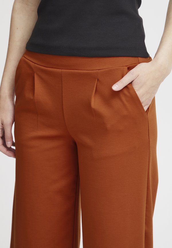 KATE SUS WIDE - Trousers - rooibos tea2