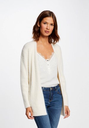 Morgan LONG FLUFFY  - Vest - white denim