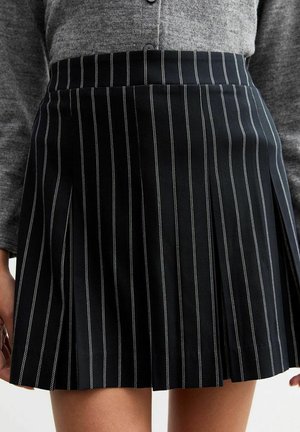 New Look PINSTRIPE BOX - Jupe trapèze - blue pattern