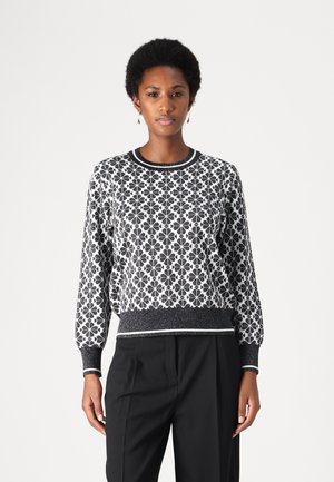 SPADE SWEATER - Neule - black/cream