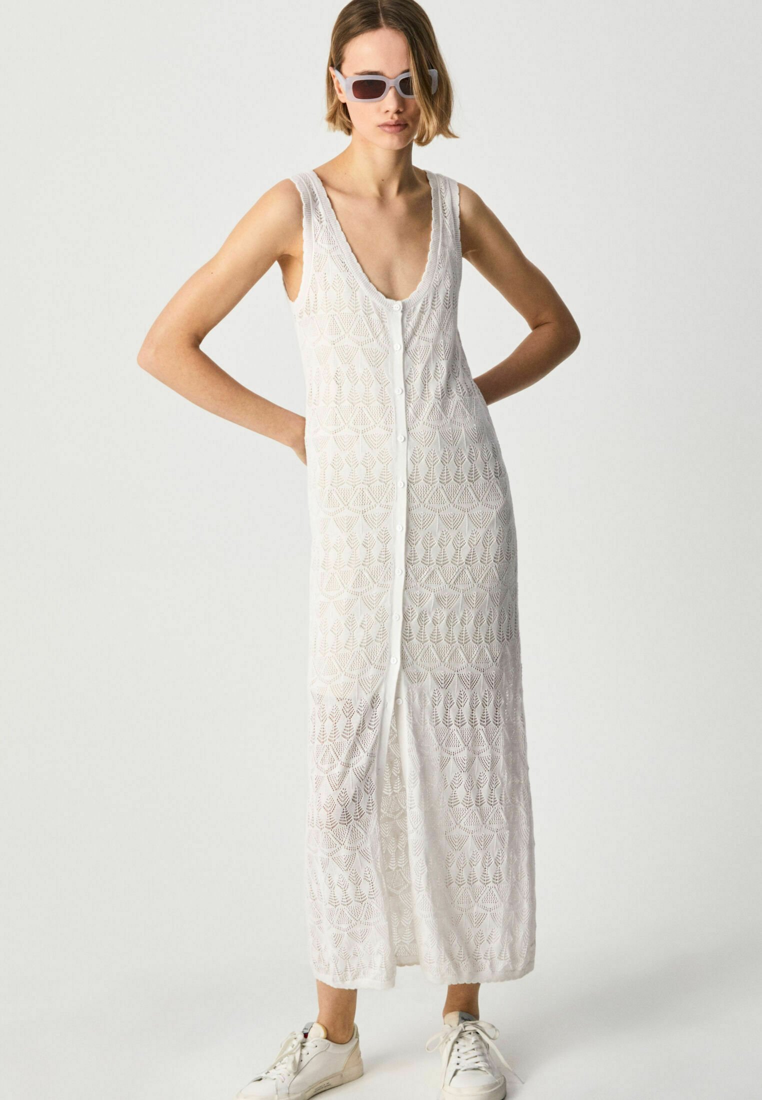 Pepe Jeans PATTY - Abito in maglia - white/bianco - Zalando.it