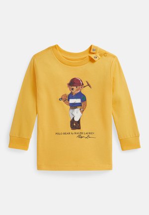 POLO BEAR COTTON LONG-SLEEVE TEE 0-2Y - Športni pulover - yellow