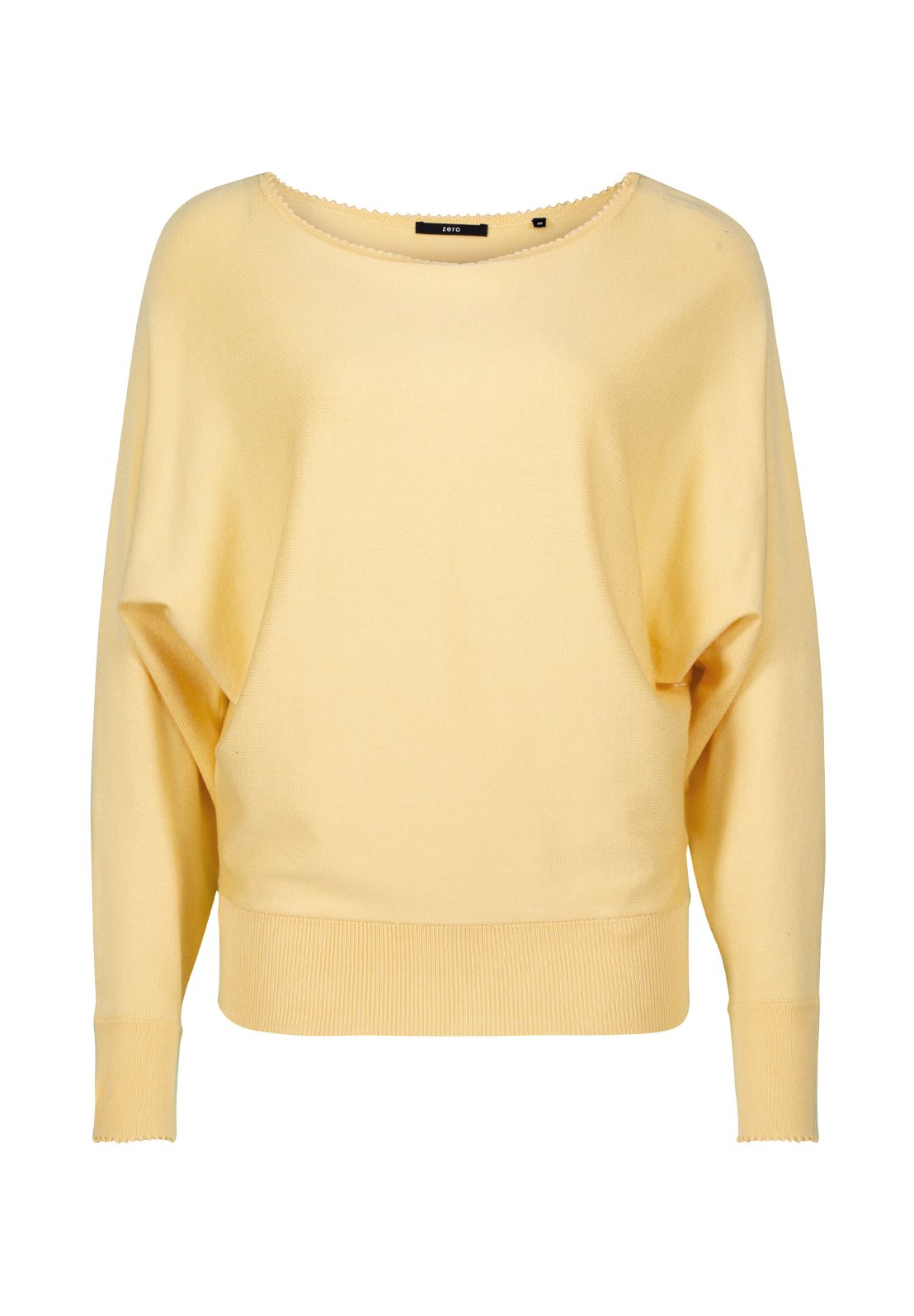 zero MIT U-BOOT AUSSCHNITT - Strickpullover - golden haze/gelb