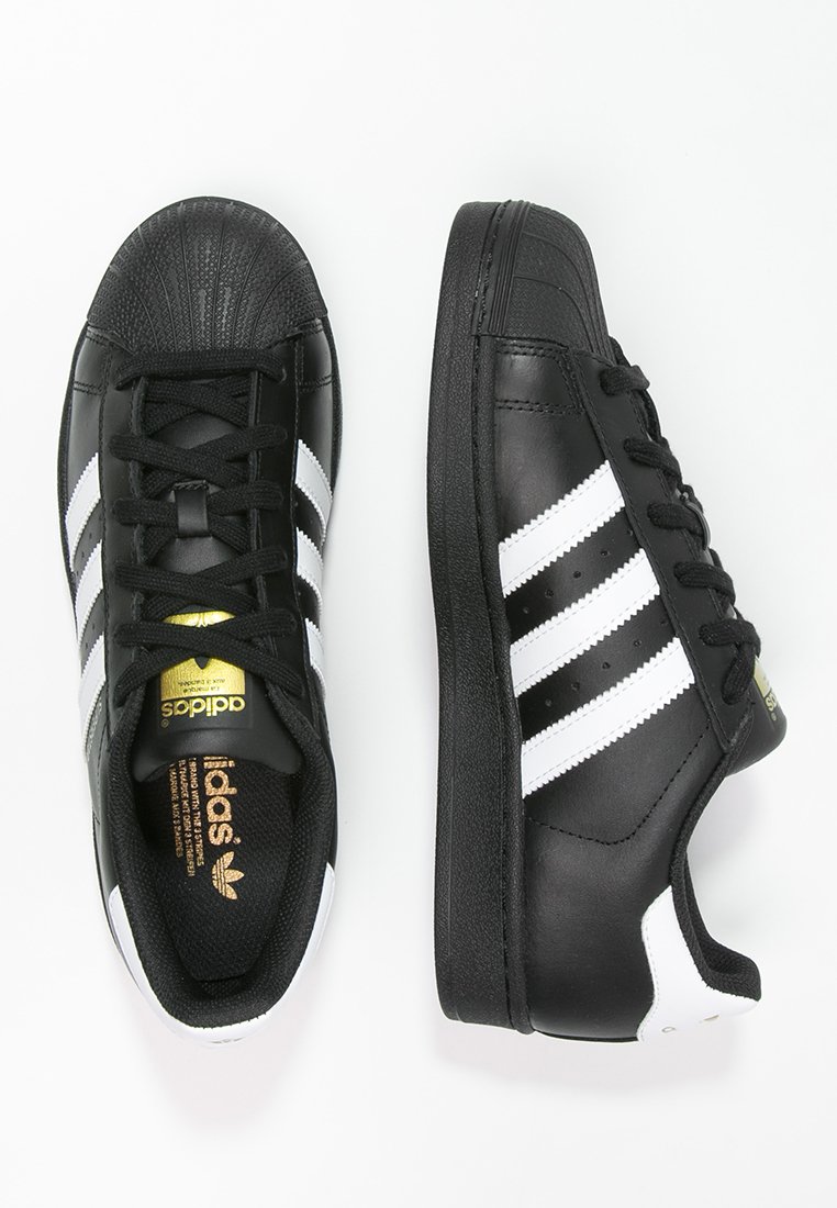 si Furioso ángulo adidas Originals SUPERSTAR FOUNDATION ALL BLACK STYLE SHOES - Zapatillas -  noir / blanc/negro - Zalando.es