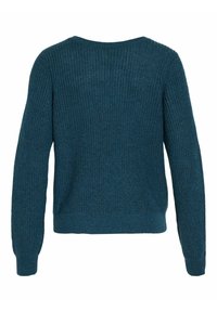 VILA Stickad tröja - blue