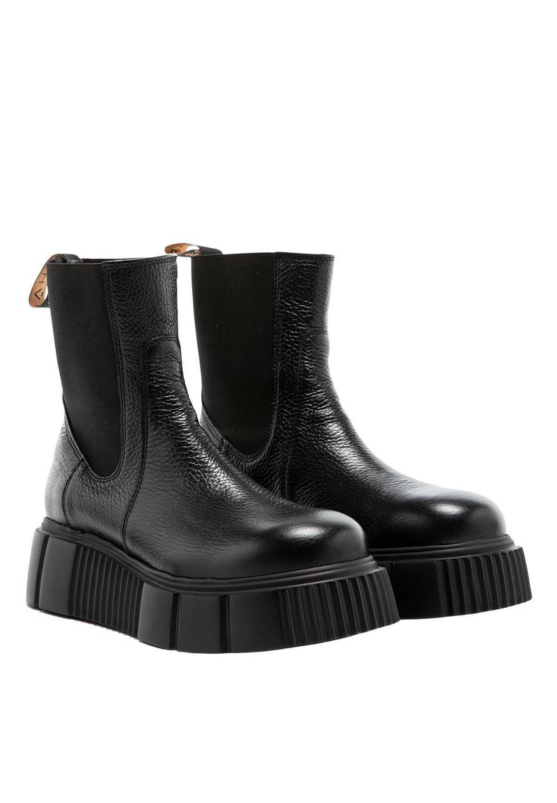 Damen Sneaker | CHARLES FOOTWEAR Plateaustiefelette black/schwarz - OL54203 Damen Sneaker | CHARLES FOOTWEAR Plateaustiefelette black/schwarz - OL54203