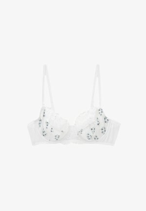 Next REGULAR FIT - Bügel BH - white blue folk print