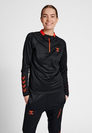 Hummel ACTION HALF - Sweater - black cherry tomato