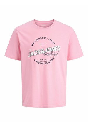 JJELOGO TEE O-NECK - Potiskana majica - prism pink