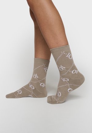 10DAYS, 10DAYS ACCESSORIES SOCKS ALL-OVER MONOGRAM - Socks - fog