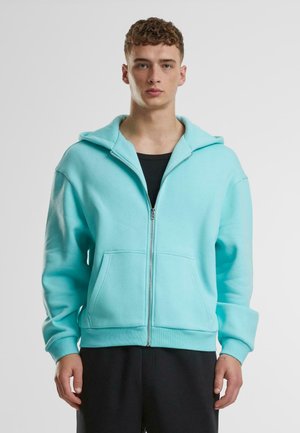 FLUFFY HOODY - Sweatjakke - berylblue
