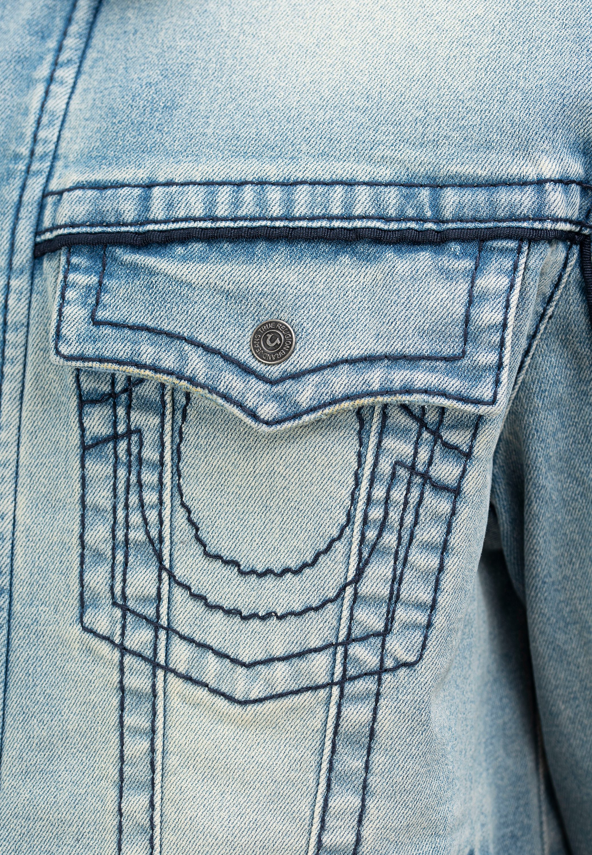 True Religion TRUE RELIGION JEANSJACKE BIG T MOTO - Denim jacket